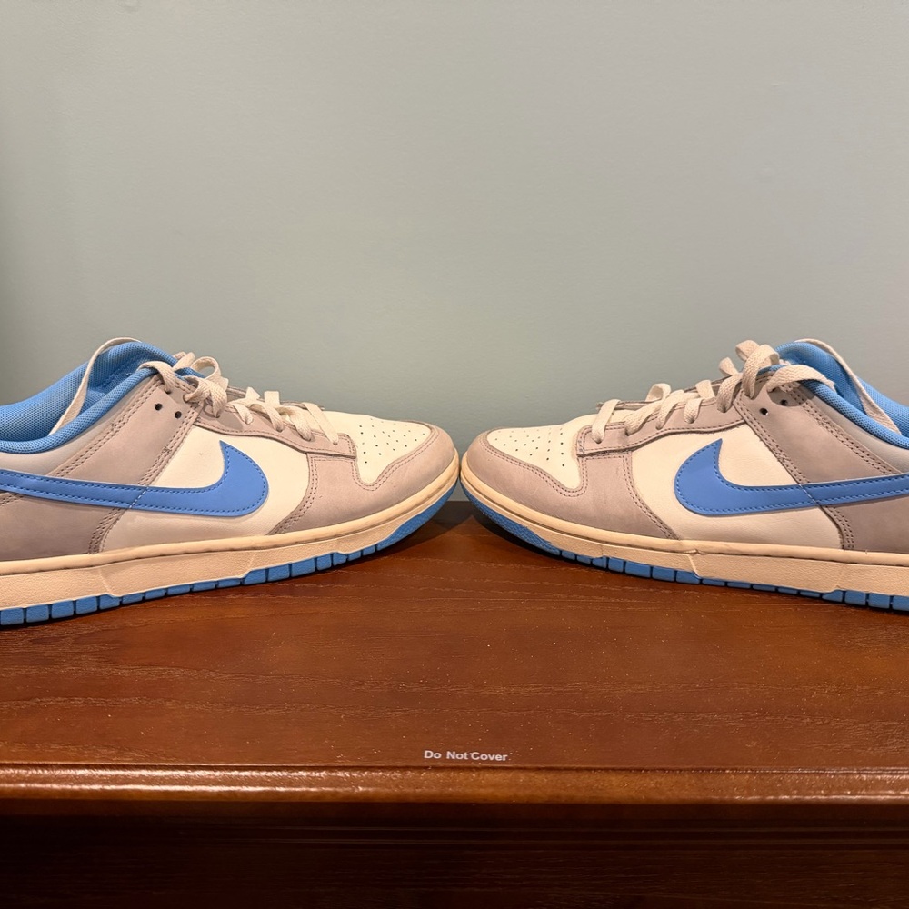 Men's Nike Dunk Low University Blue and Gray Sneakers